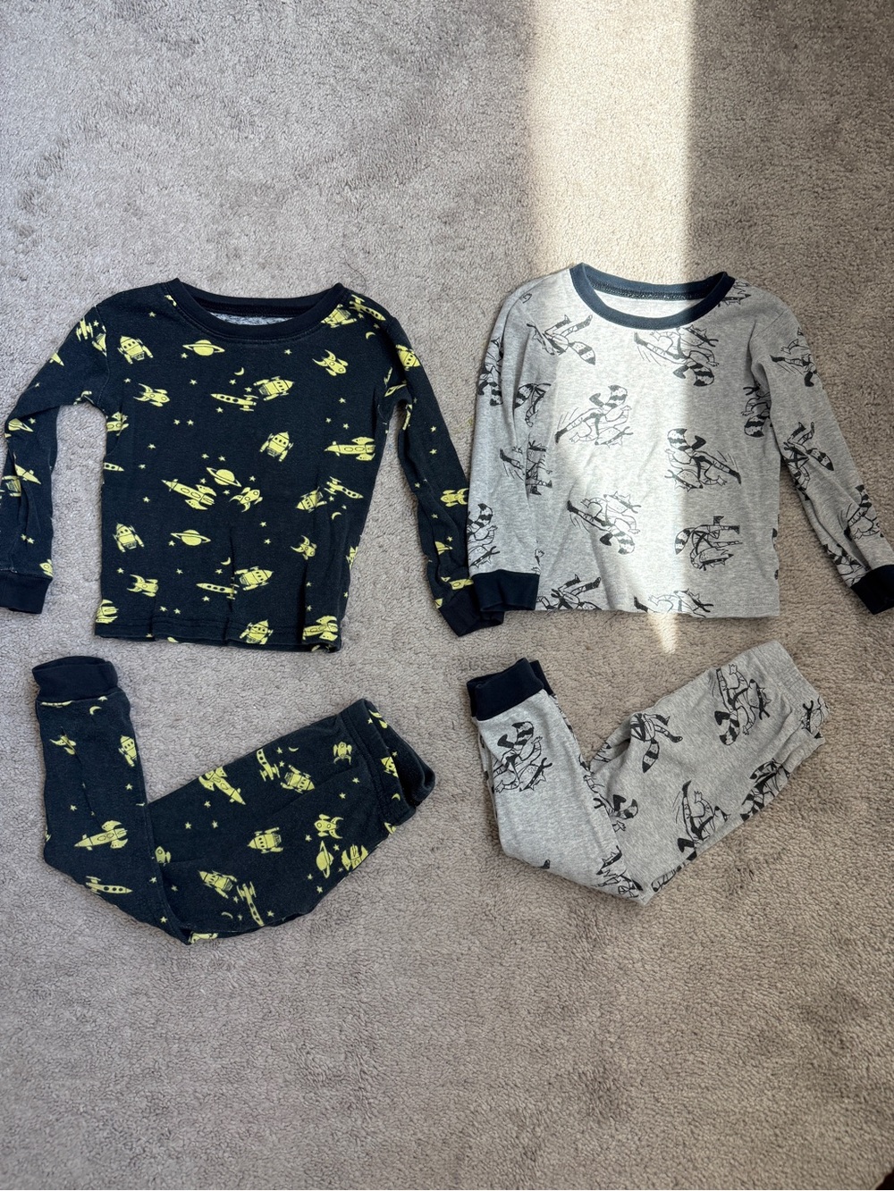 2 Carter’s Toddler Pajama Sets